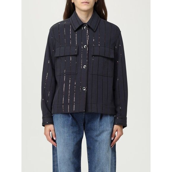 Brunello Cucinelli Jacket Woman Blue